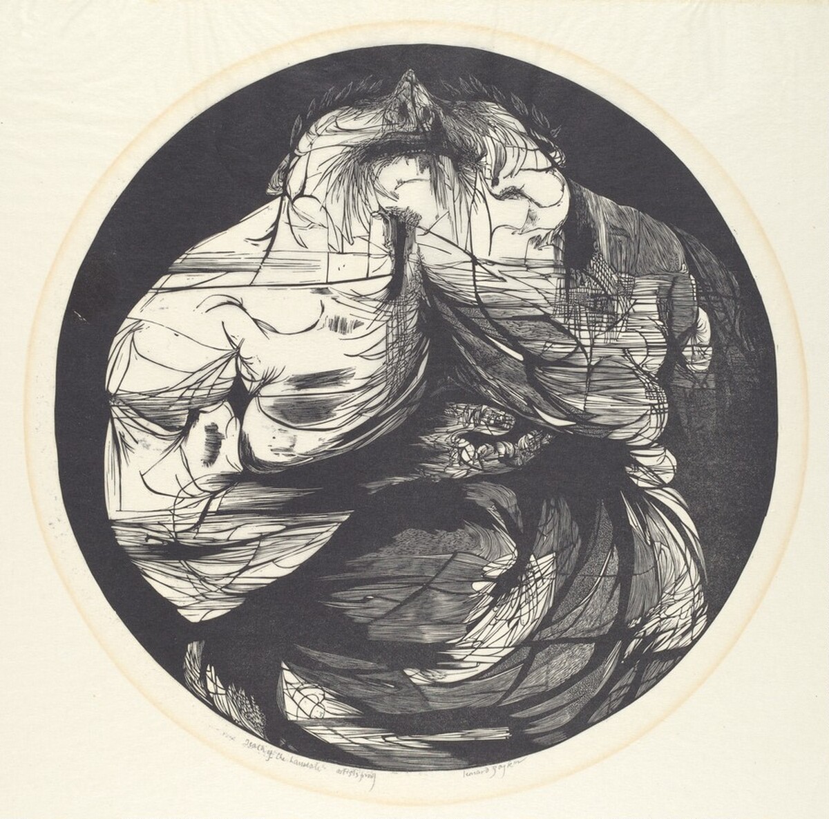 Death of the Laureate by Leonard Baskin
