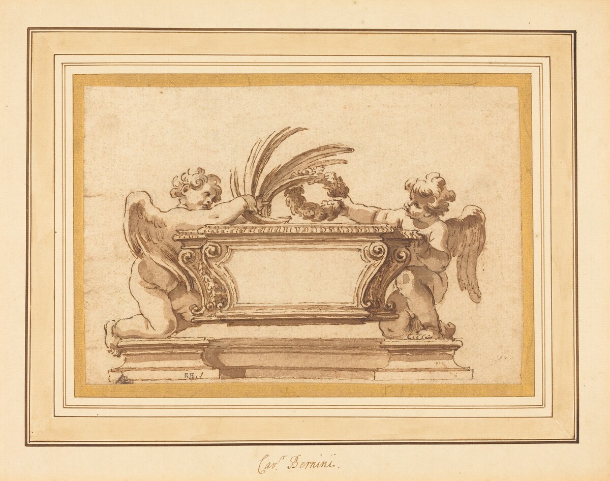 Study for a Reliquary Sarcophagus by Giovanni Odazzi
