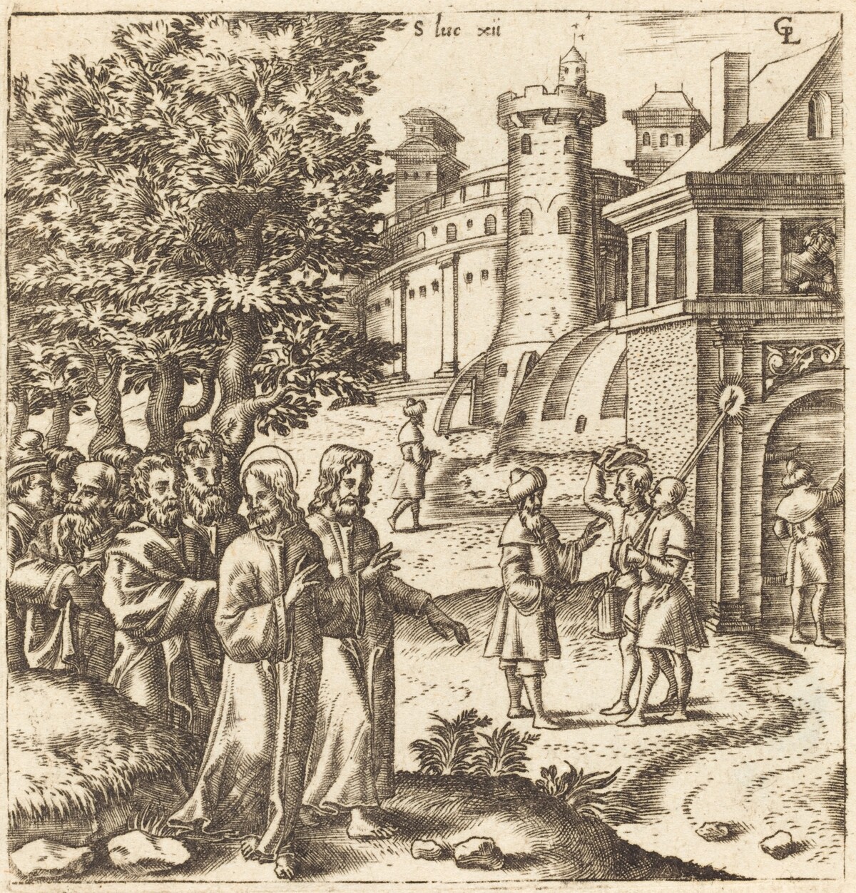 Christ Teaching the Multitude by Léonard Gaultier