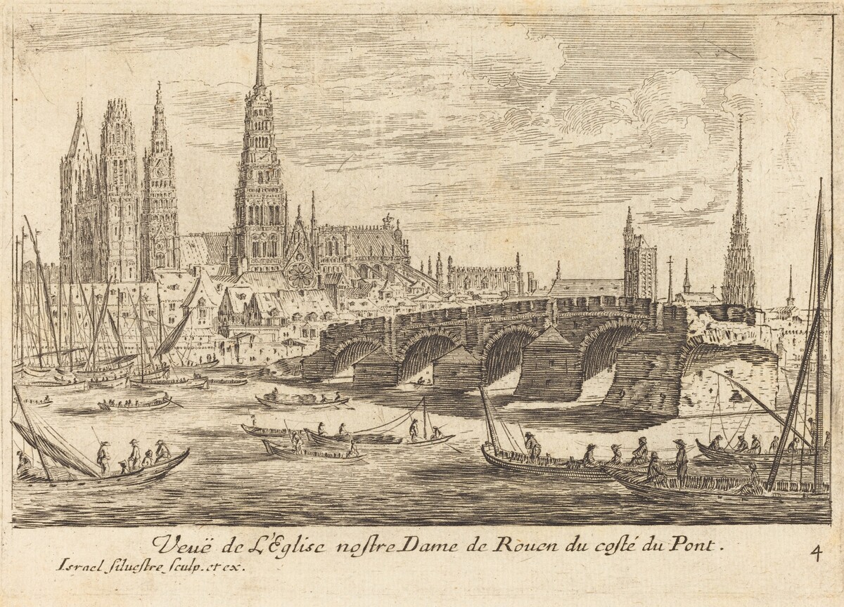 Veue de l'Eglise nostre Dame de Rouen by Israël Silvestre