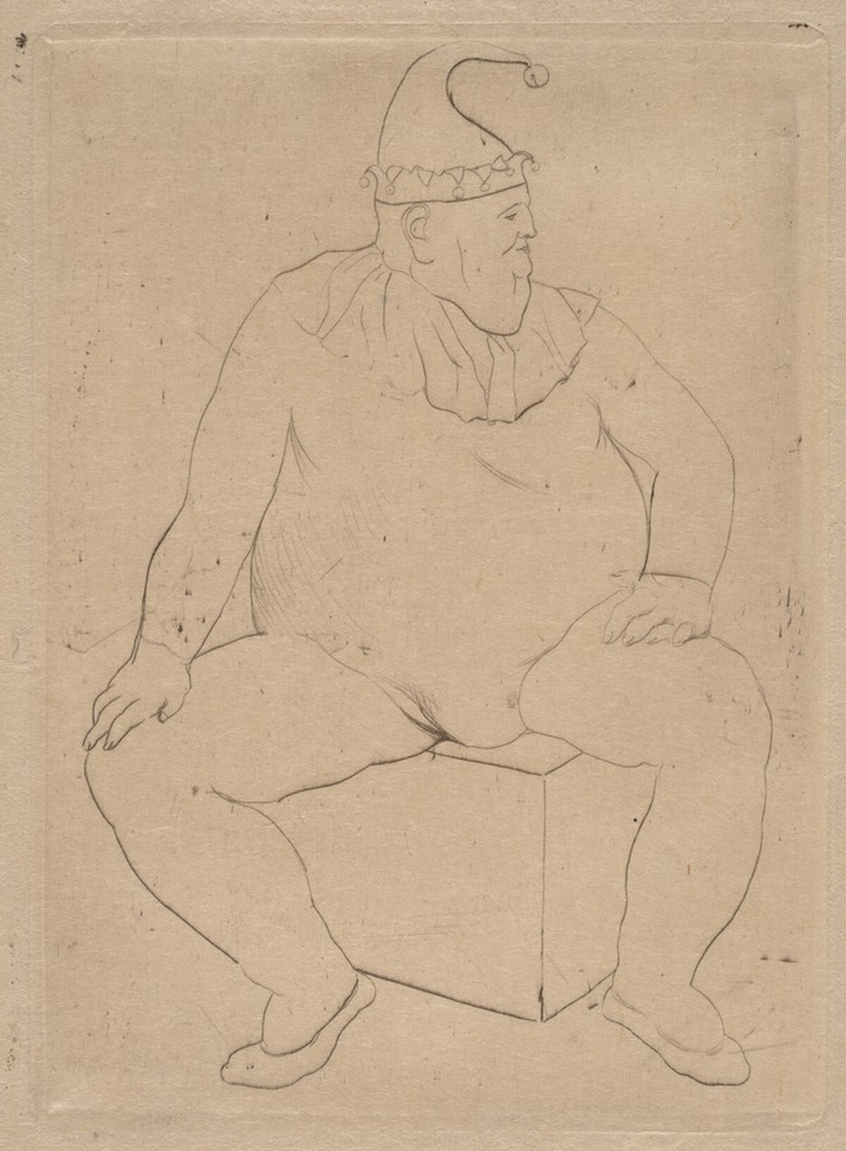 Acrobat in Repose (Le saltimbanque au repos) by Pablo Picasso