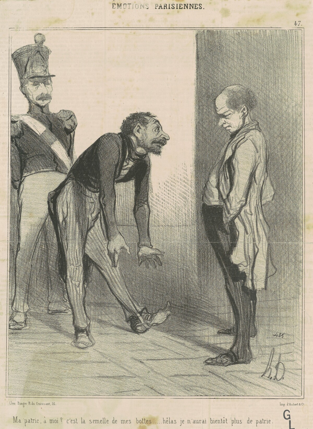 Ma patrie, a moi?... by Honoré Daumier