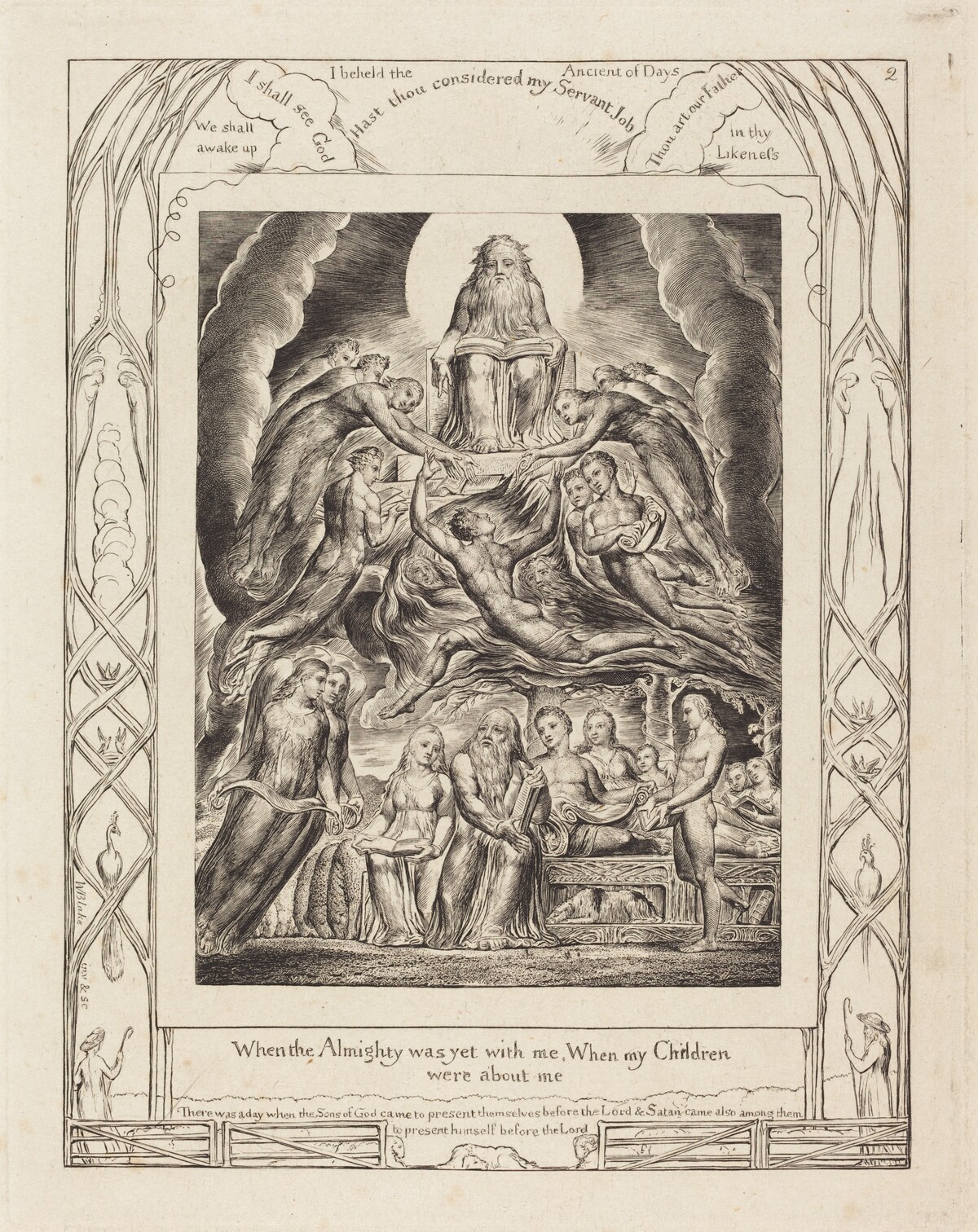 Satan Before the Throne of God by William Blake
