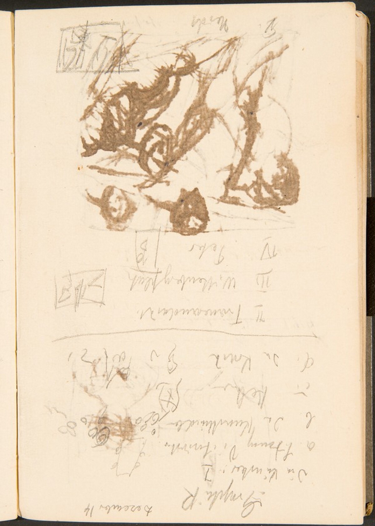 Notizen (Notation) [p. 33] by Max Beckmann
