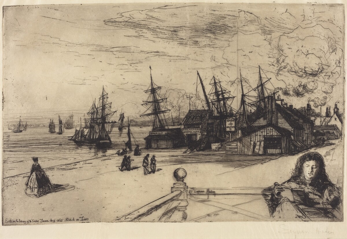 Yacht Tavern, Erith by Francis Seymour Haden