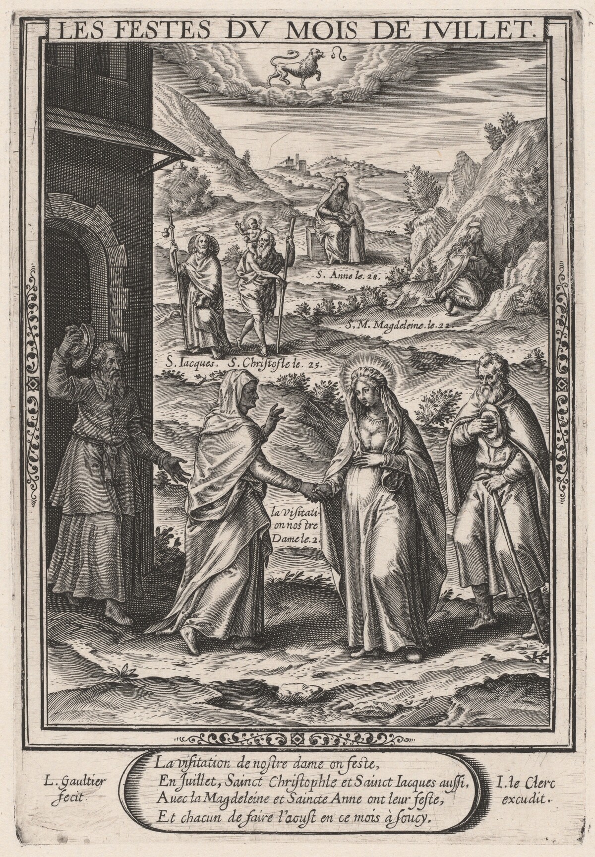 Les Festes du mois de Juillet (July: The Visitation) by Léonard Gaultier