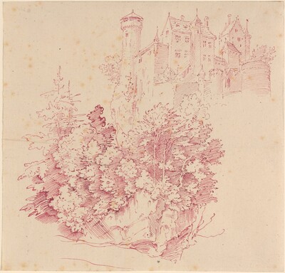Fortified Castle on a High Cliff