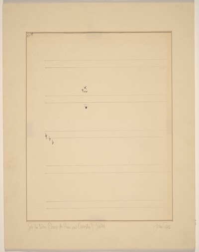 Solo for Violin (Concert for Piano and Orchestra): Sketch