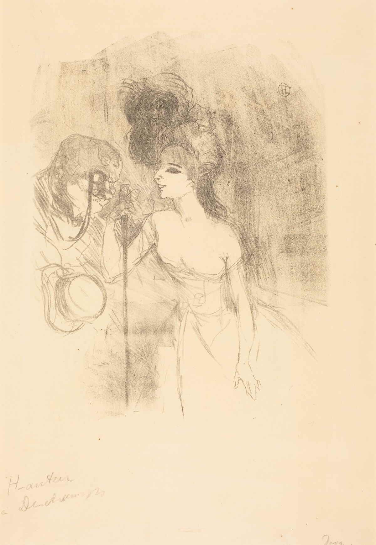 Anna Held and Baldy (Anna Held et Baldy) by Henri de Toulouse-Lautrec