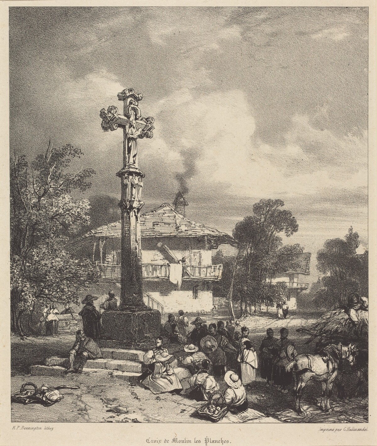 Croix de Moulin-les-Planches by Richard Parkes Bonington