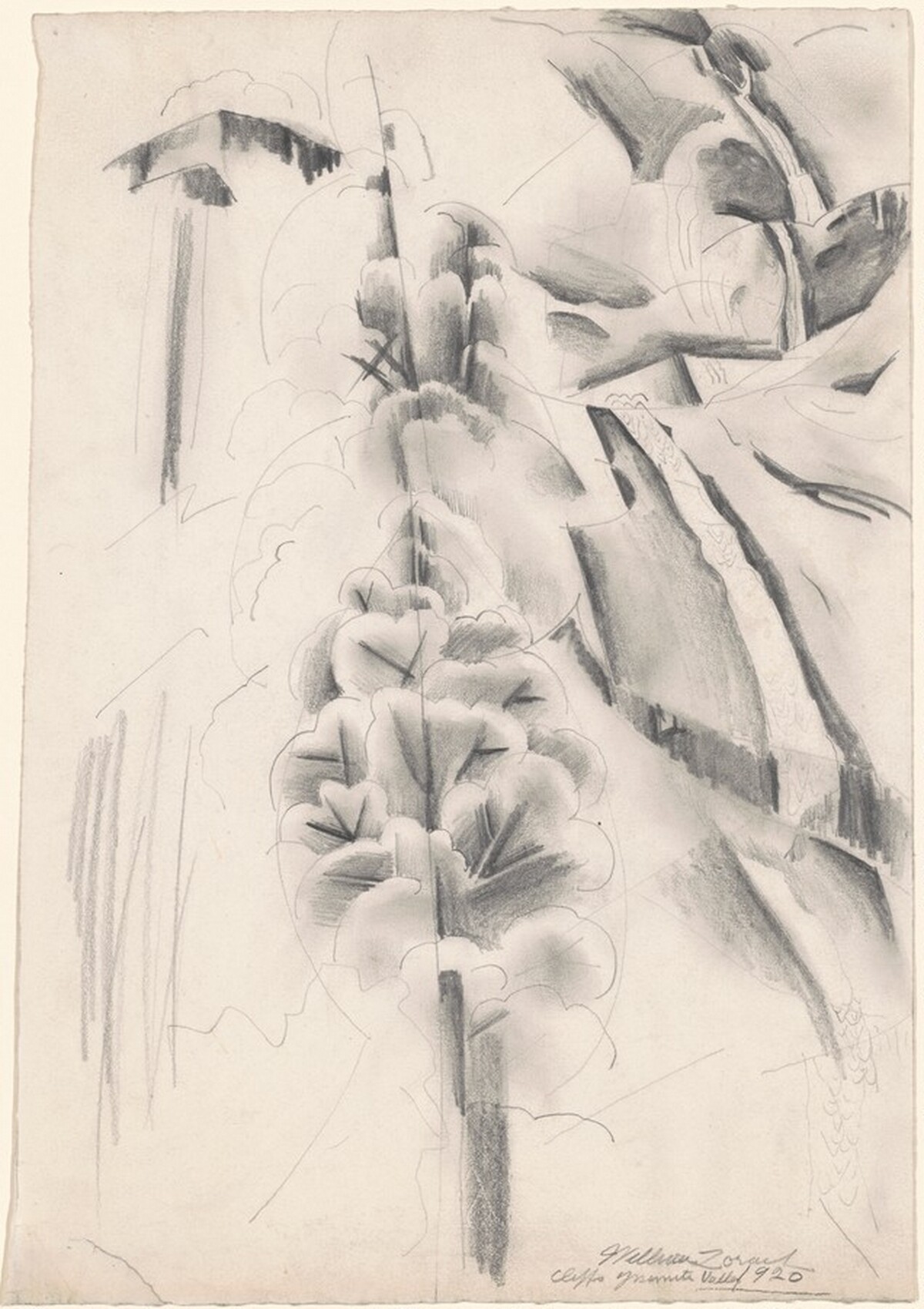 Cliffs—Yosemite Valley by William Zorach