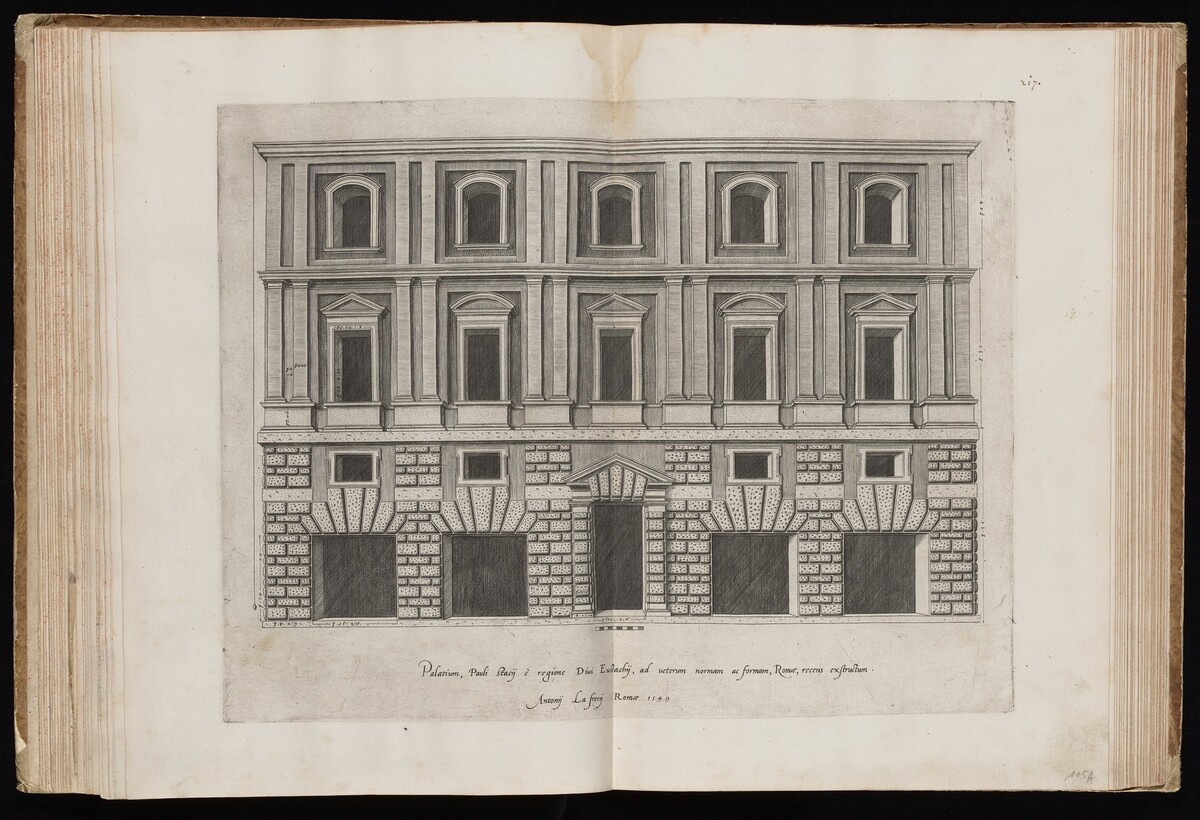 Palazzo Maccarani Stati in Sant'Eustachio by Italian 16th Century, published by Antonio Lafreri