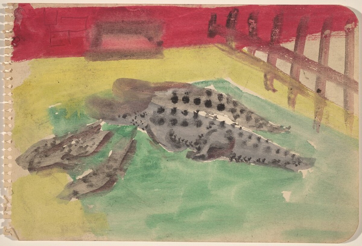 Alligators in a Pool by Mark Rothko