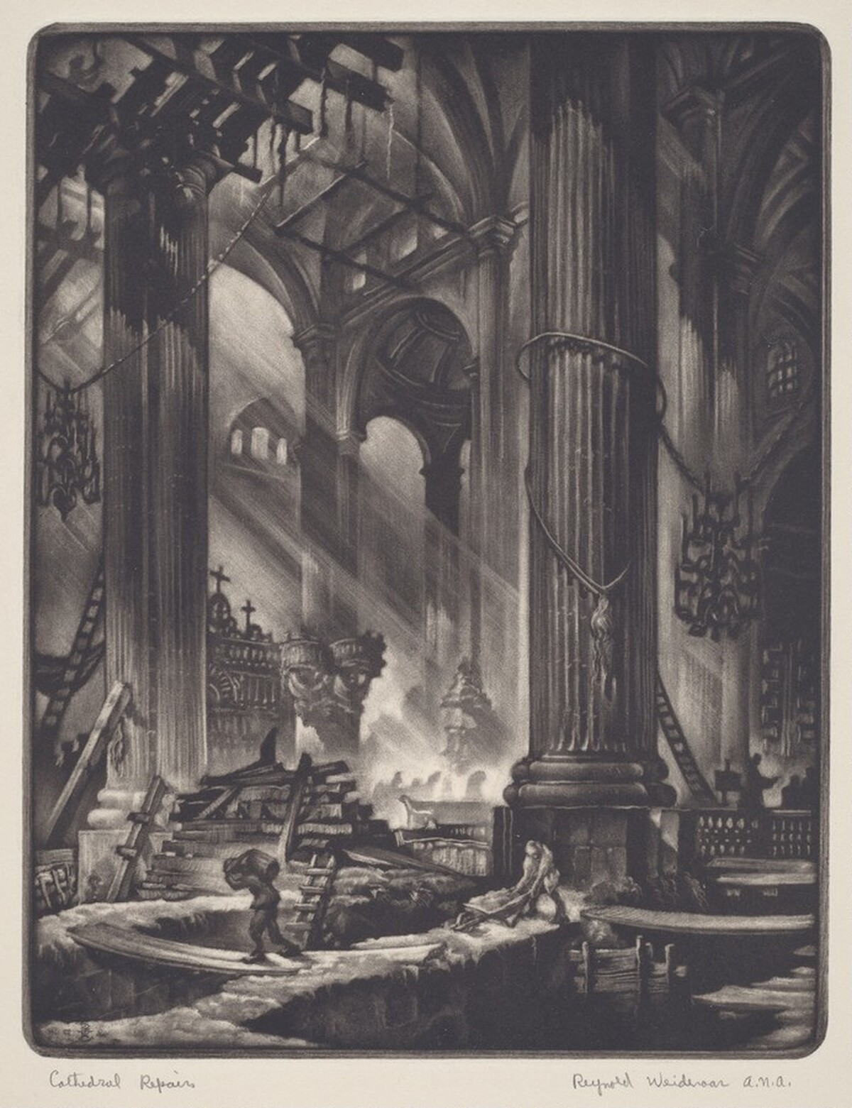 Cathedral Repairs by Reynold Weidenaar