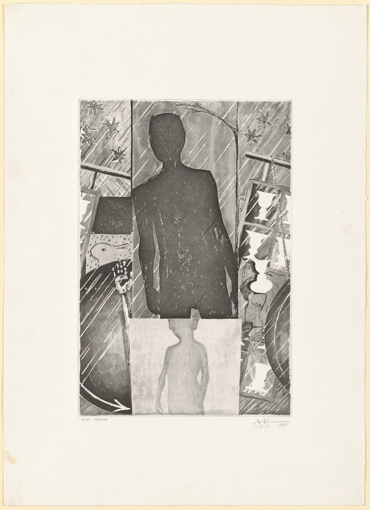 The Seasons (Spring) [state proof of 4th state] by Jasper Johns