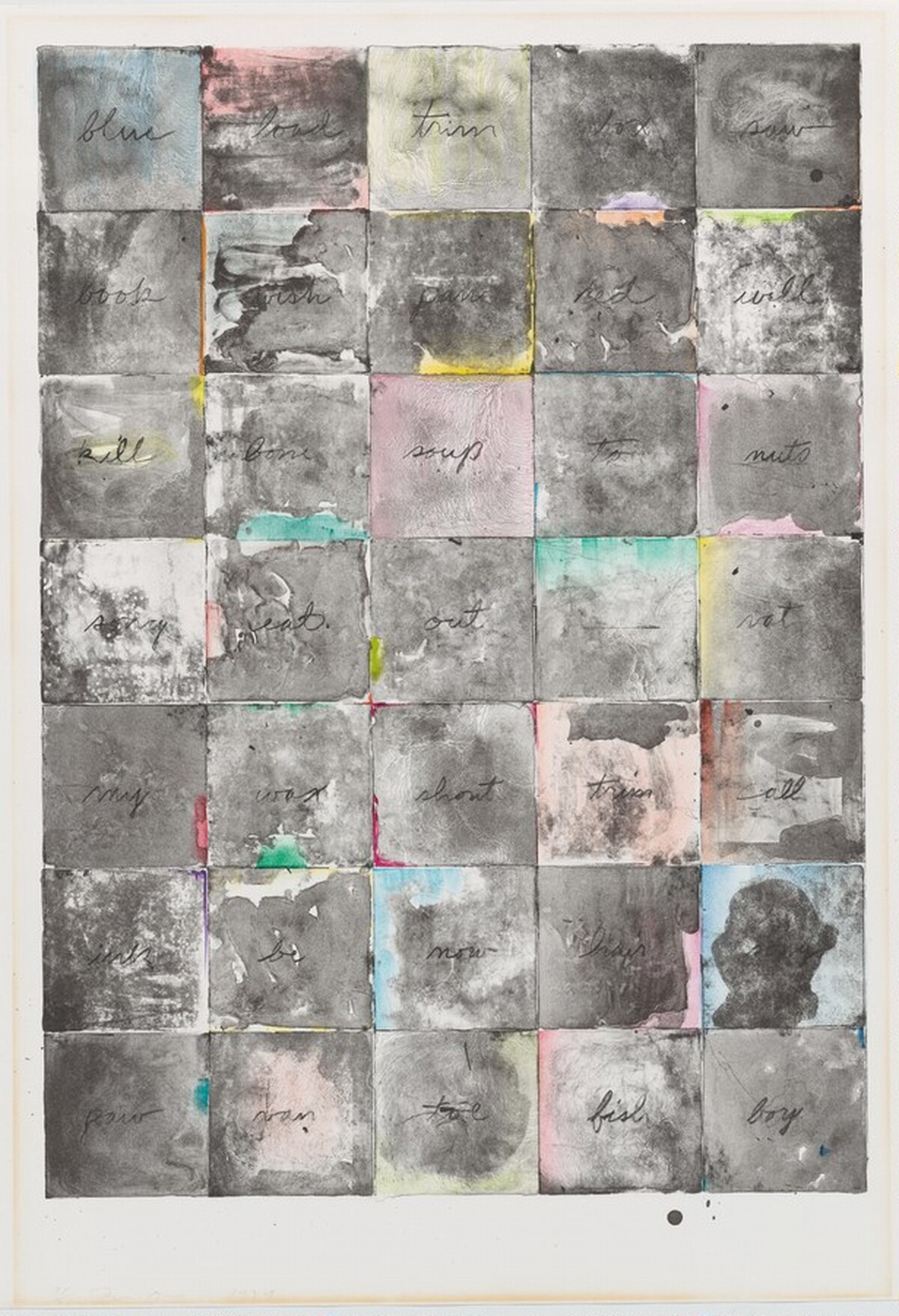 Wall Chart II by Jim Dine