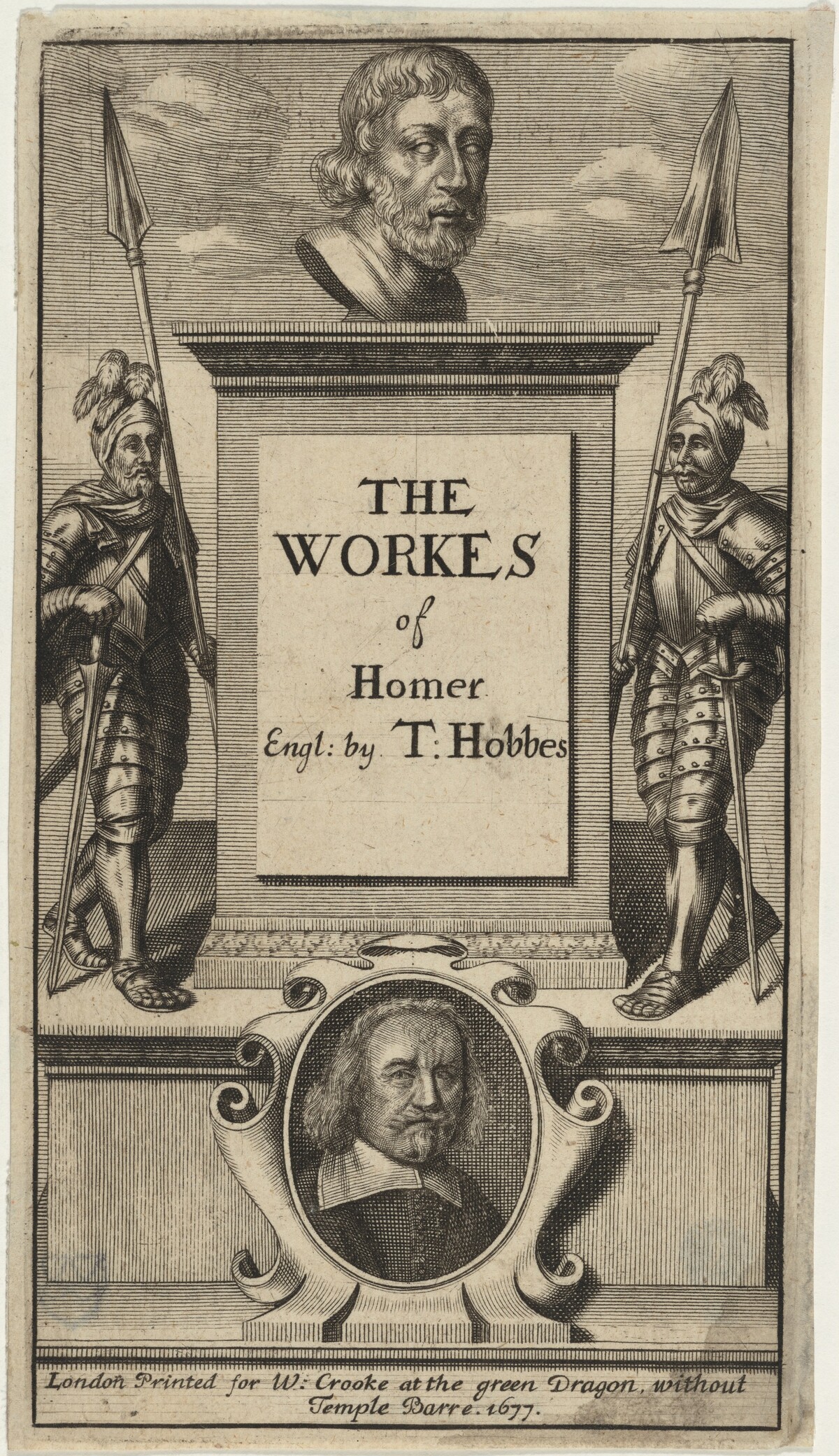 Title Page to the Work of Homer, Translated by Thomas Hobbes by Unknown Artist