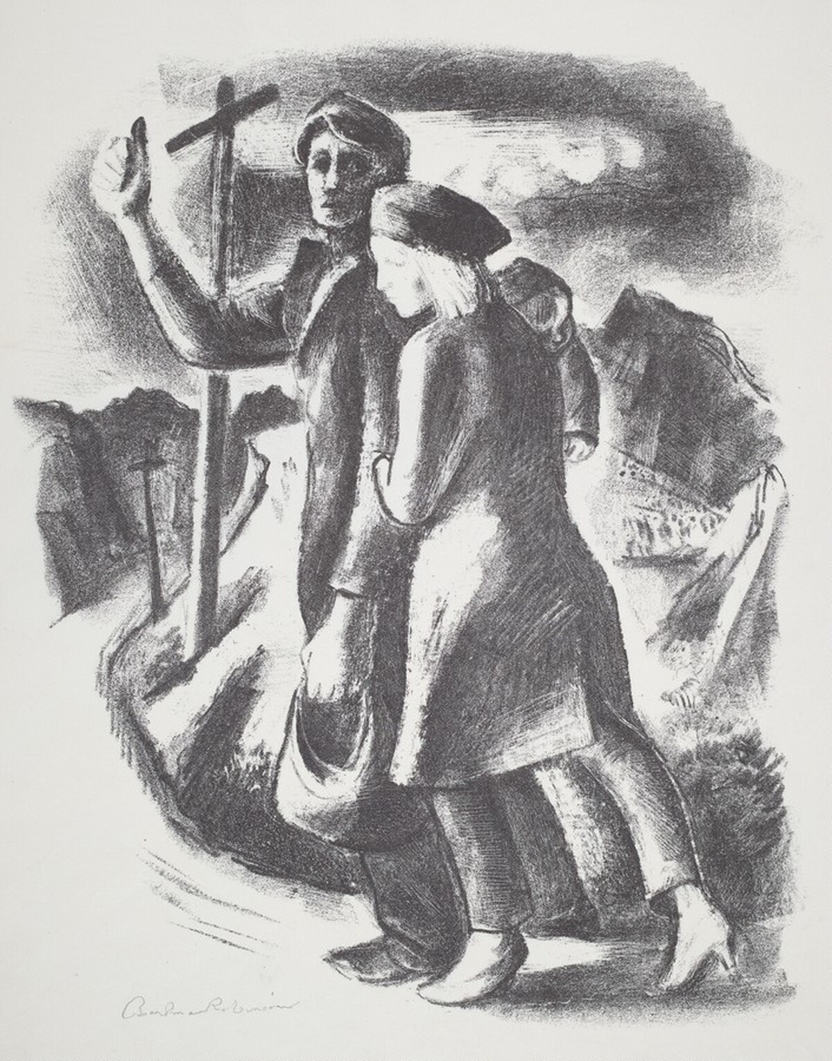 Untitled (Hitchhikers) by Boardman Robinson