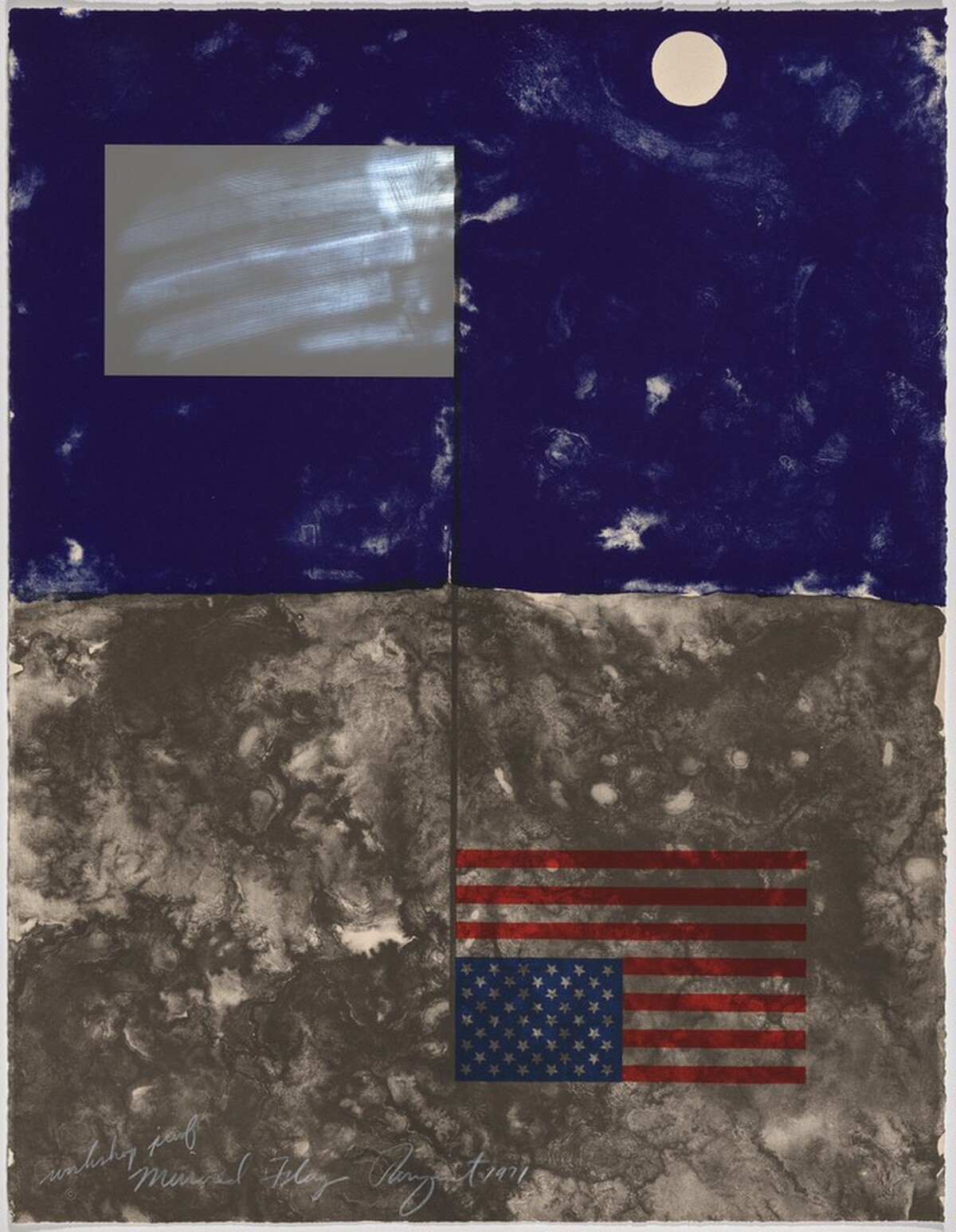 Mirrored Flag by James Rosenquist