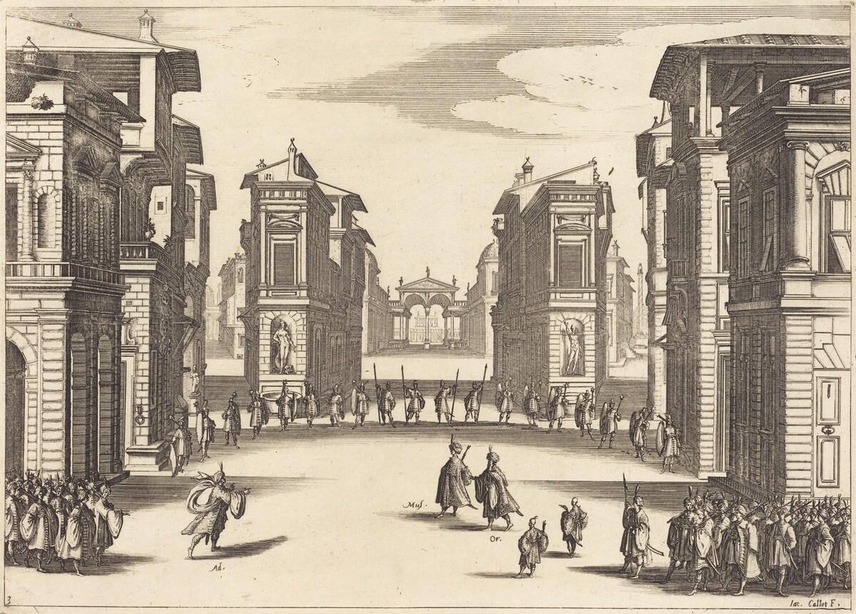 Il Solimano, Act III by Jacques Callot