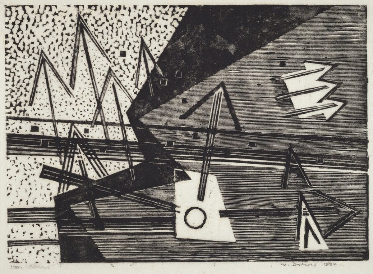 Composition III - Arrows Into Different Directions by Werner Drewes