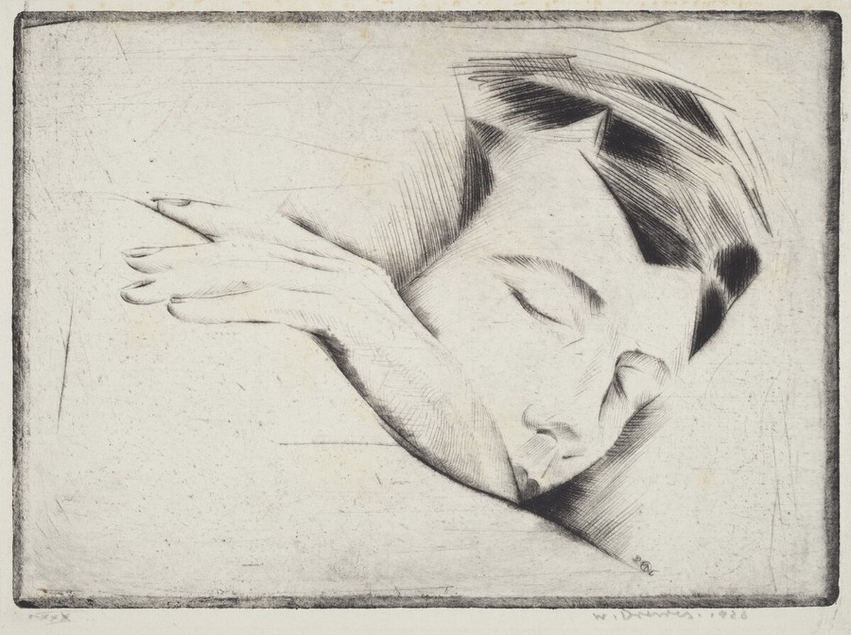 Sleeping Woman by Werner Drewes