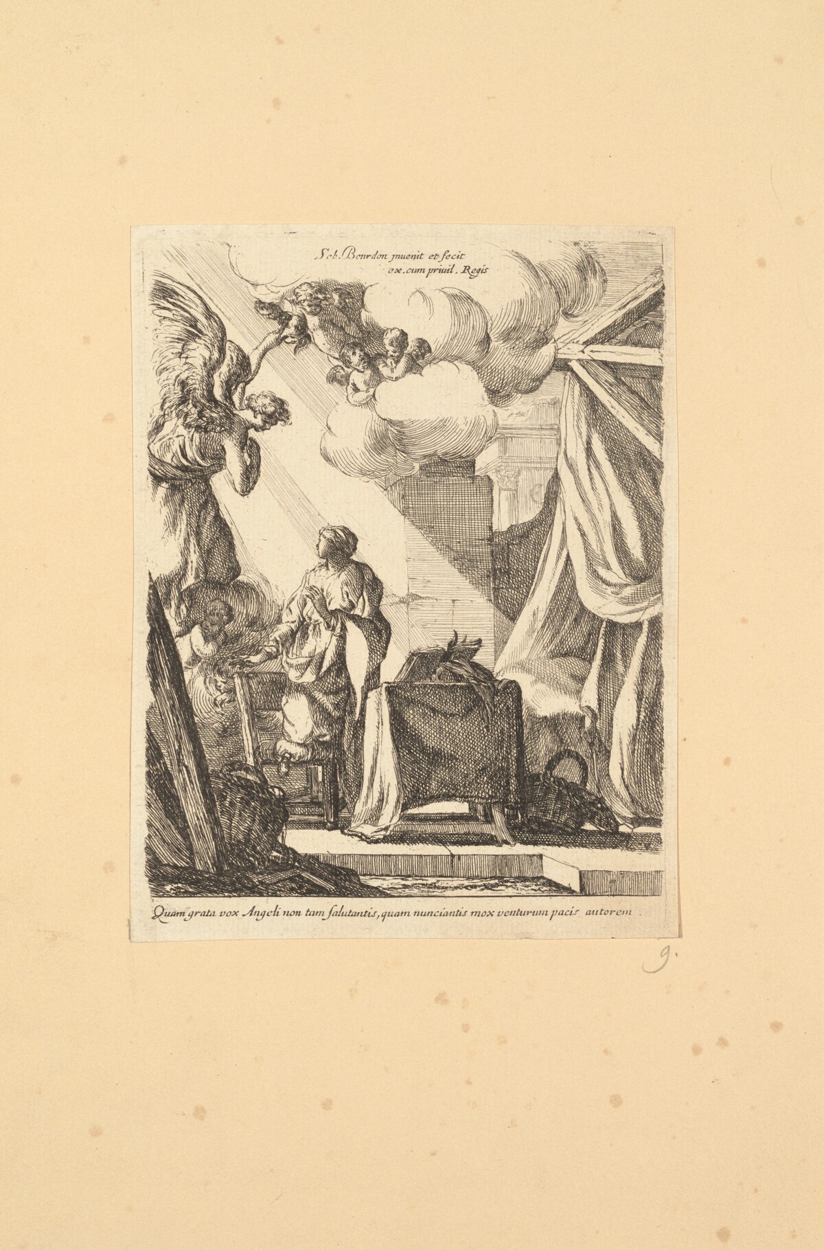 The Annunciation by Sébastien Bourdon