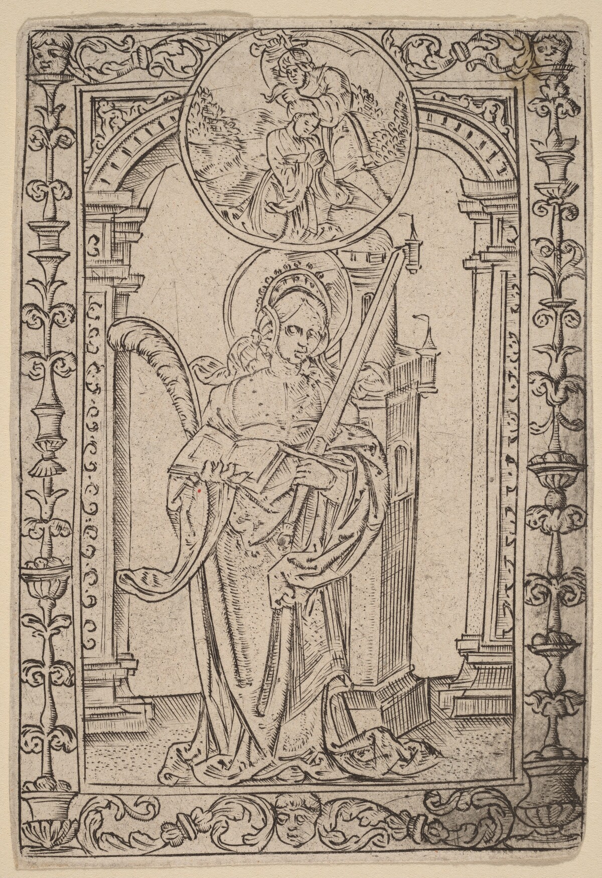 Saint Barbara by Master S