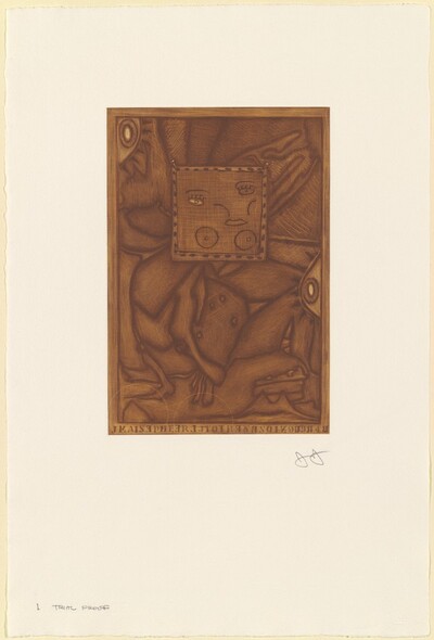 Untitled (Orange Mezzotint) [trial proof I]