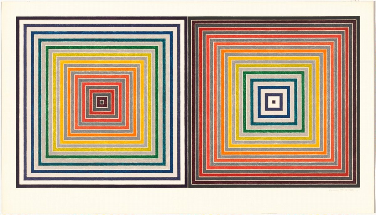 Double Gray Scramble by Frank Stella
