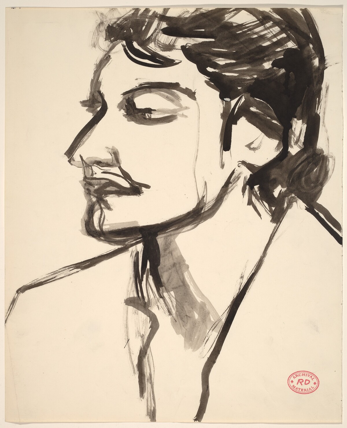 Untitled [portrait] by Richard Diebenkorn