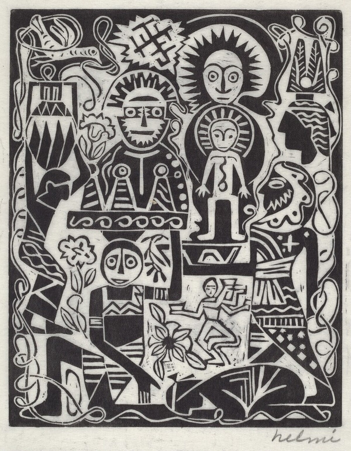 Untitled (Exotic Figures) by Helmi Dagmar Juvonen