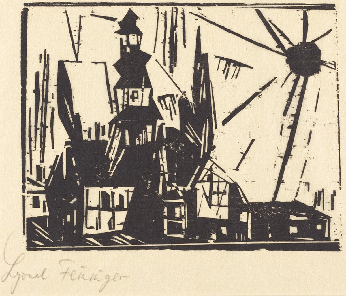 Troistedt (Lehnstedt) by Lyonel Feininger