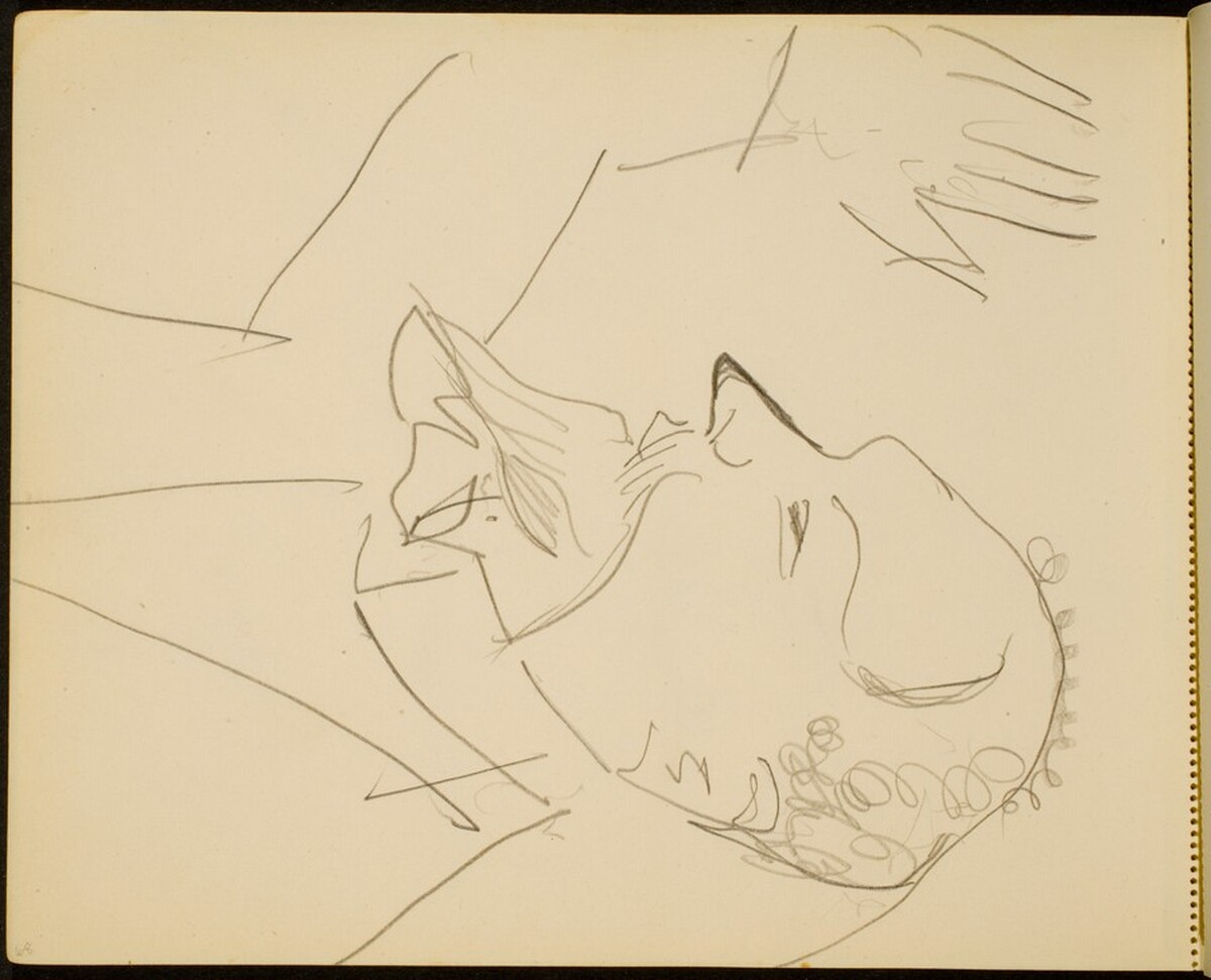 Mann mit erhobenem Arm (Man with a Raised Hand) [p. 68] by Max Beckmann