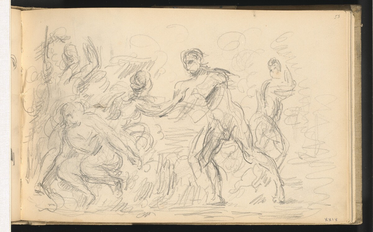 Study for "The Judgement of Paris" or "The Amorous Shepherd" by Paul Cezanne