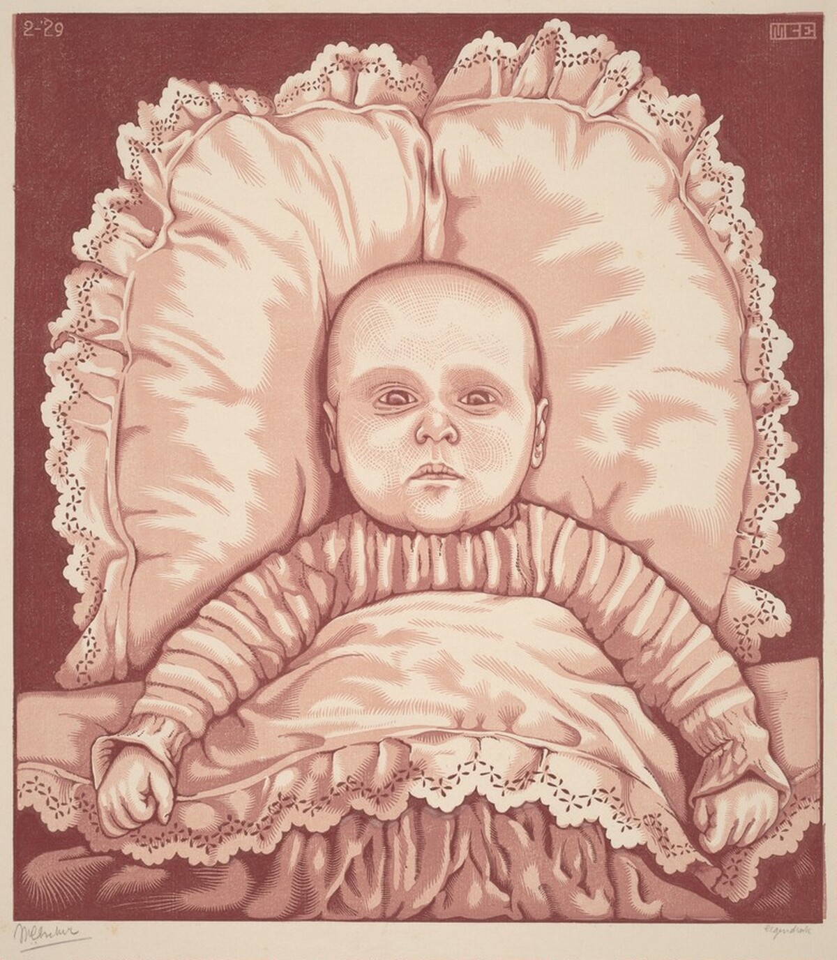 Infant (A.E. Escher) by M.C. Escher