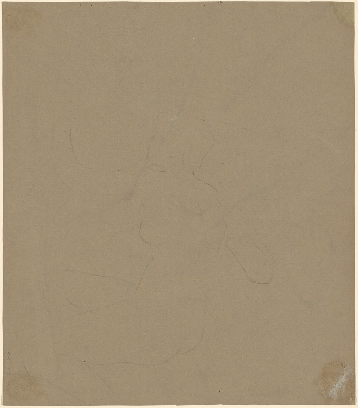 Study of a Female Nude by Elihu Vedder