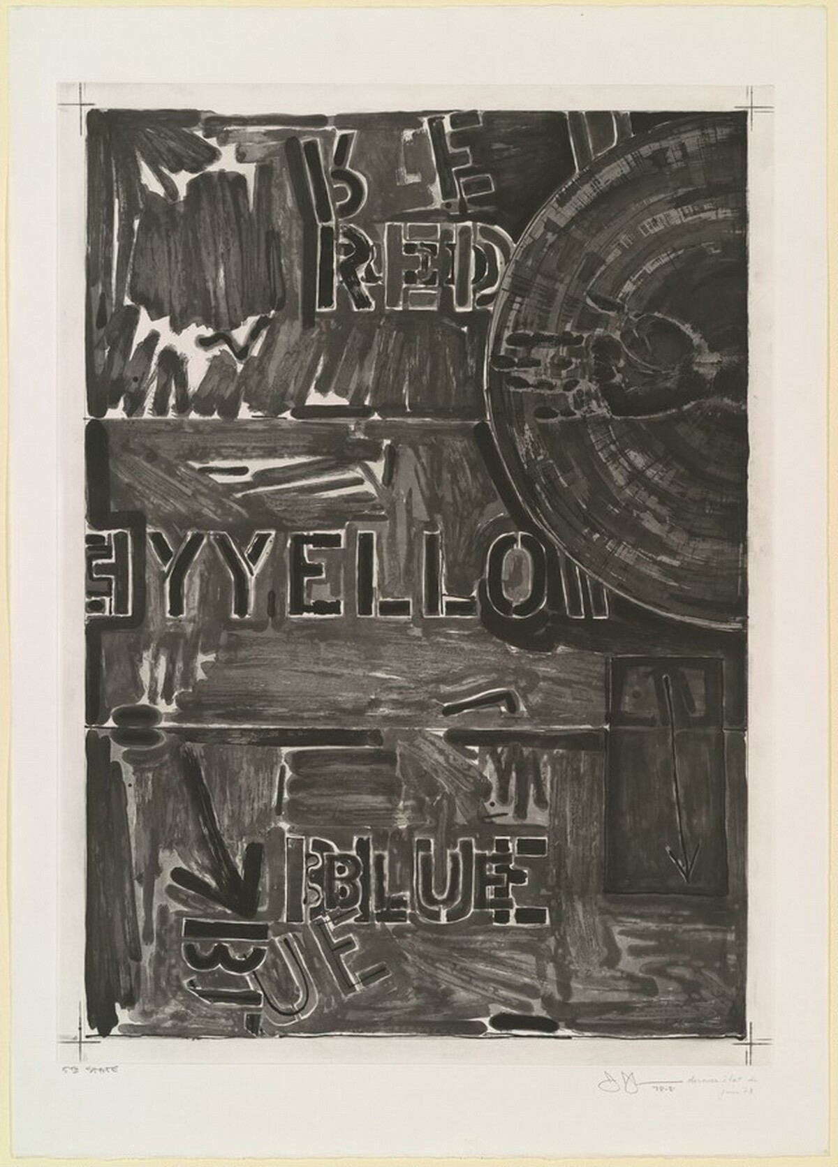 Periscope [state proof of 5th state] by Jasper Johns