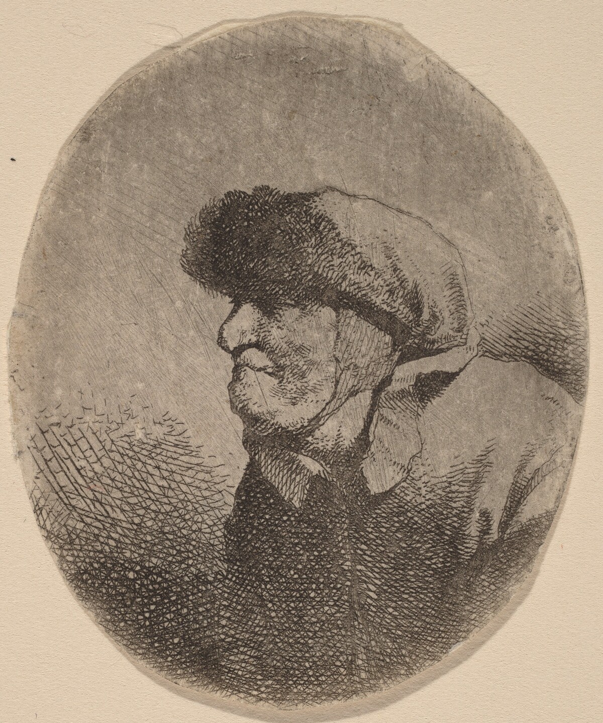 Bust of an Old Woman by Cornelis Bega