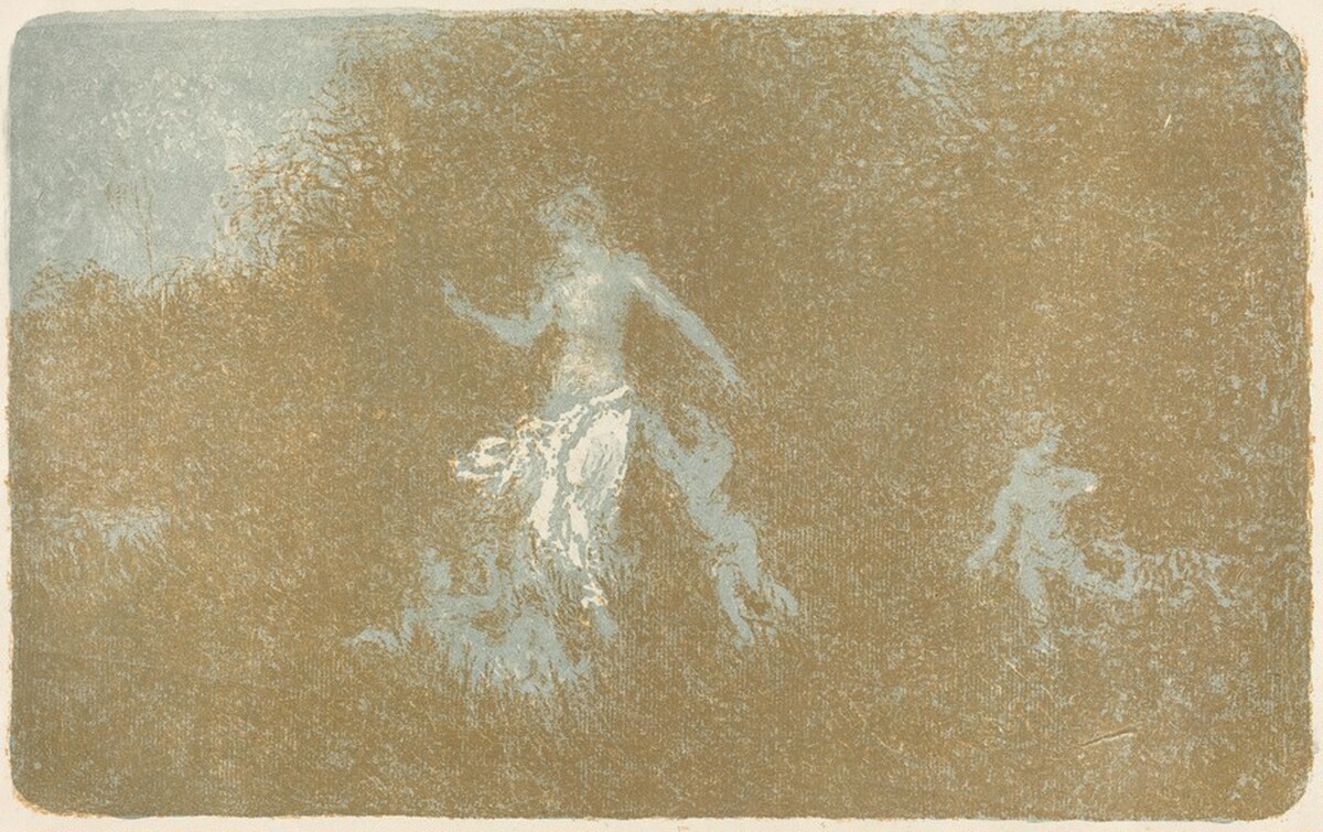 Cupids Frolicking beside a Nymph (Amours jouant auprès d'une nymphe) by Ker Xavier Roussel