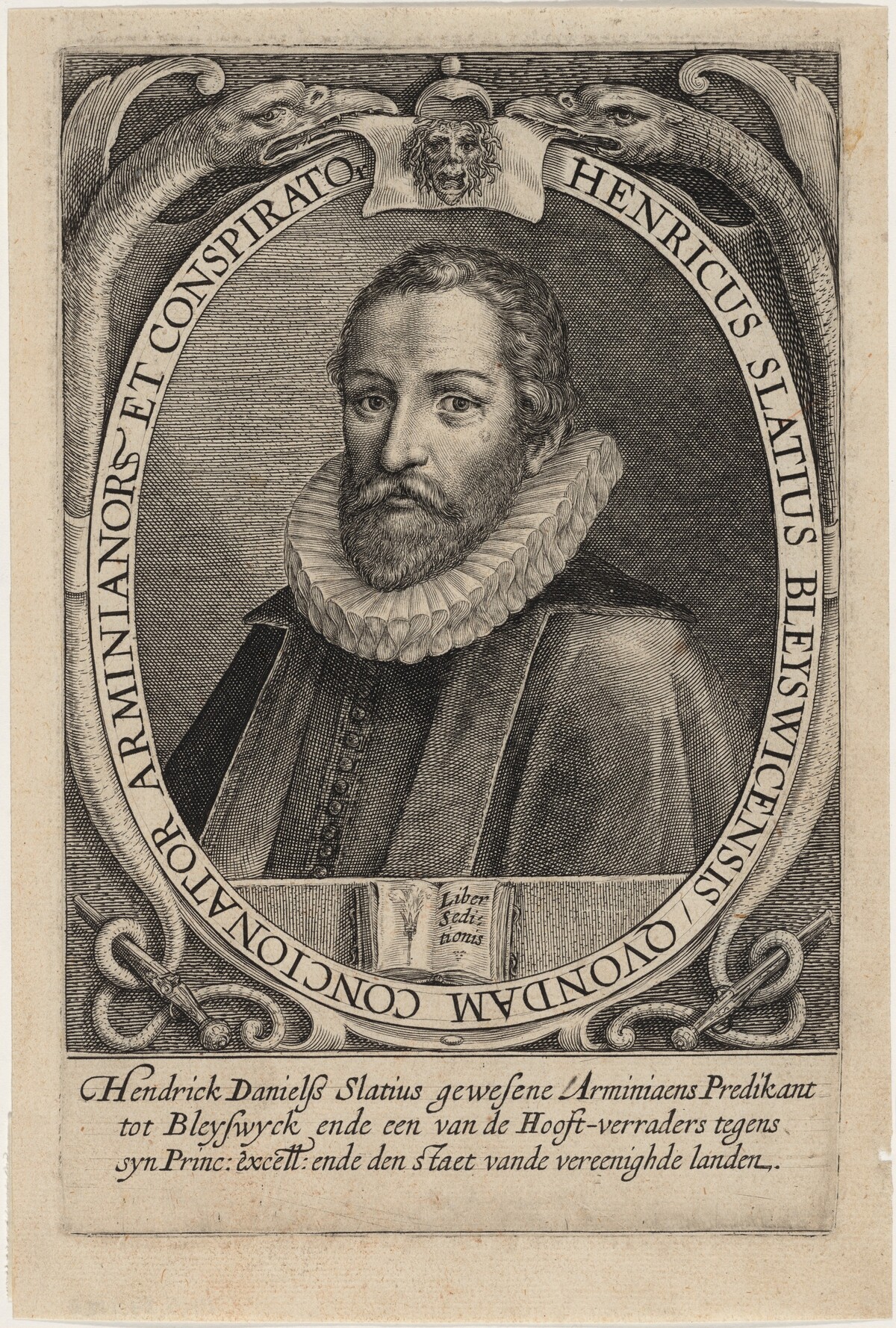 Henrich Daniel Slatius, Arminian Preacher by Unknown Artist