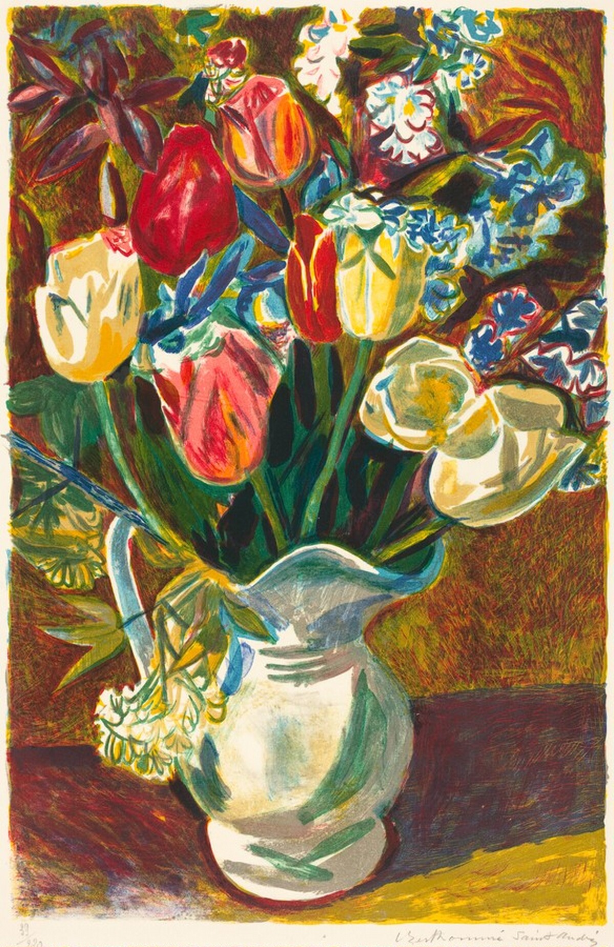 Bouquet by Louis-Andre Berthomme-Saint-Andre
