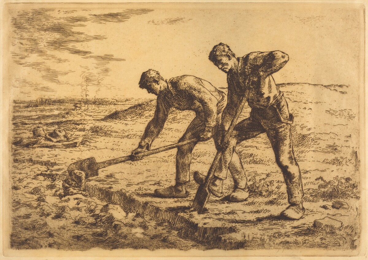 The Diggers (Les becheurs) by Jean-François Millet