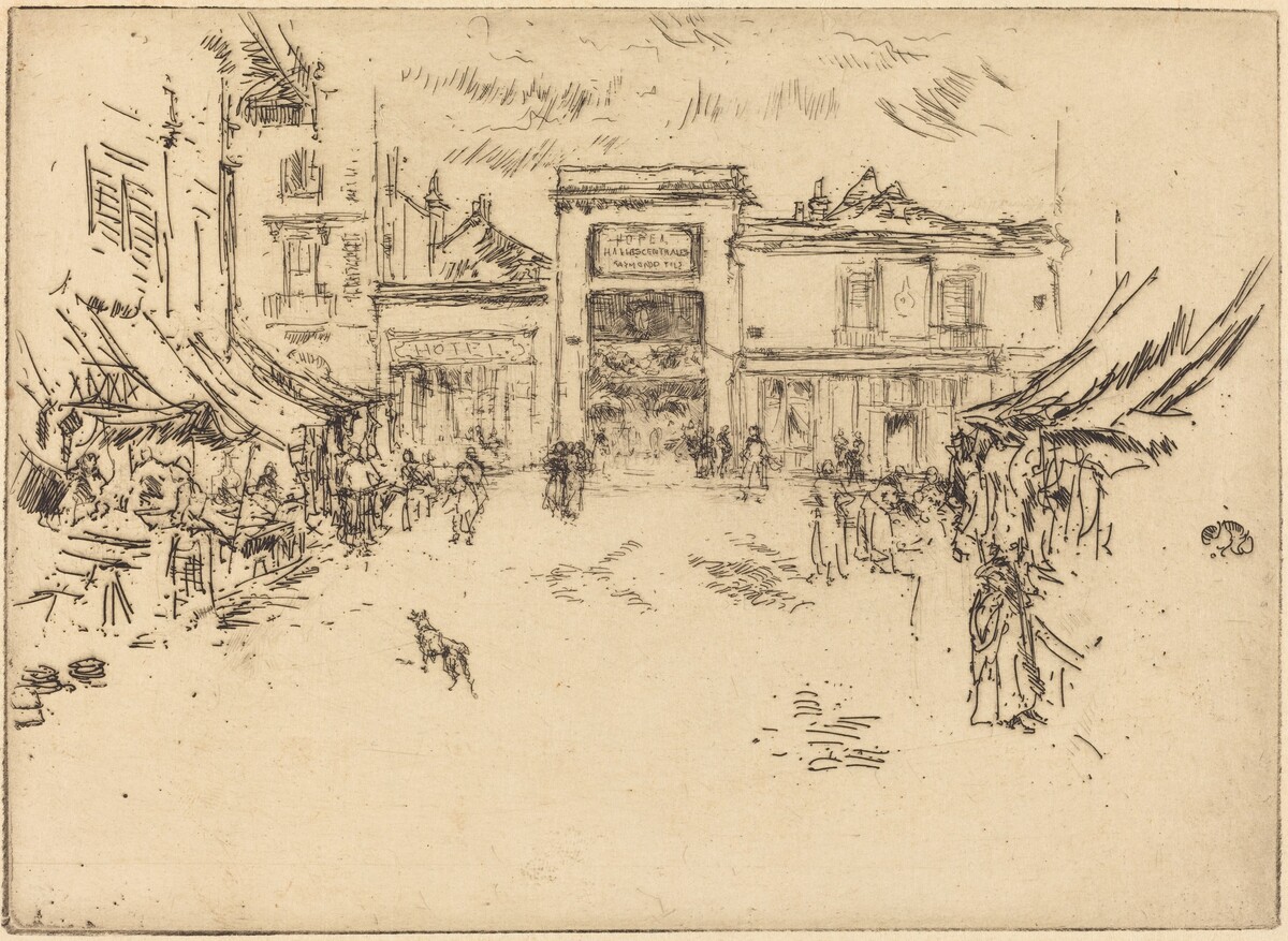 Little Market Place, Tours by James McNeill Whistler
