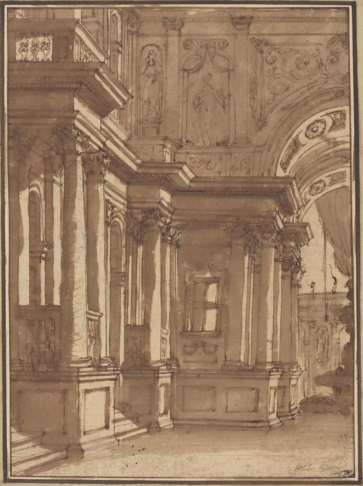 Interior of a Palace by Juste-François Boucher