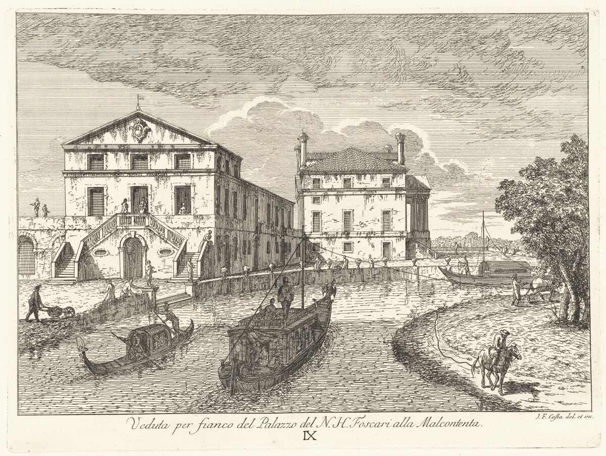 Villa Foscari Vista di Fianco by Giovanni Francesco Costa