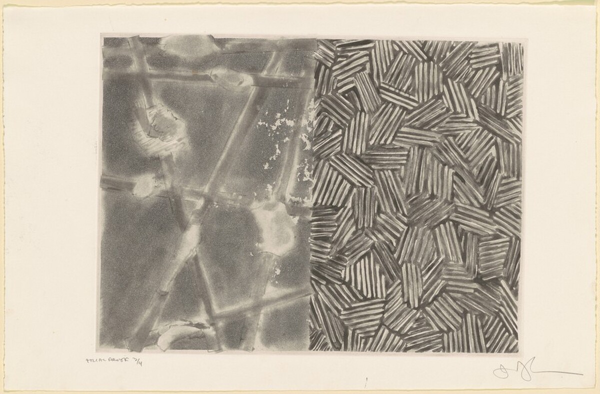 Casts and Hatching [trial proof 3] by Jasper Johns