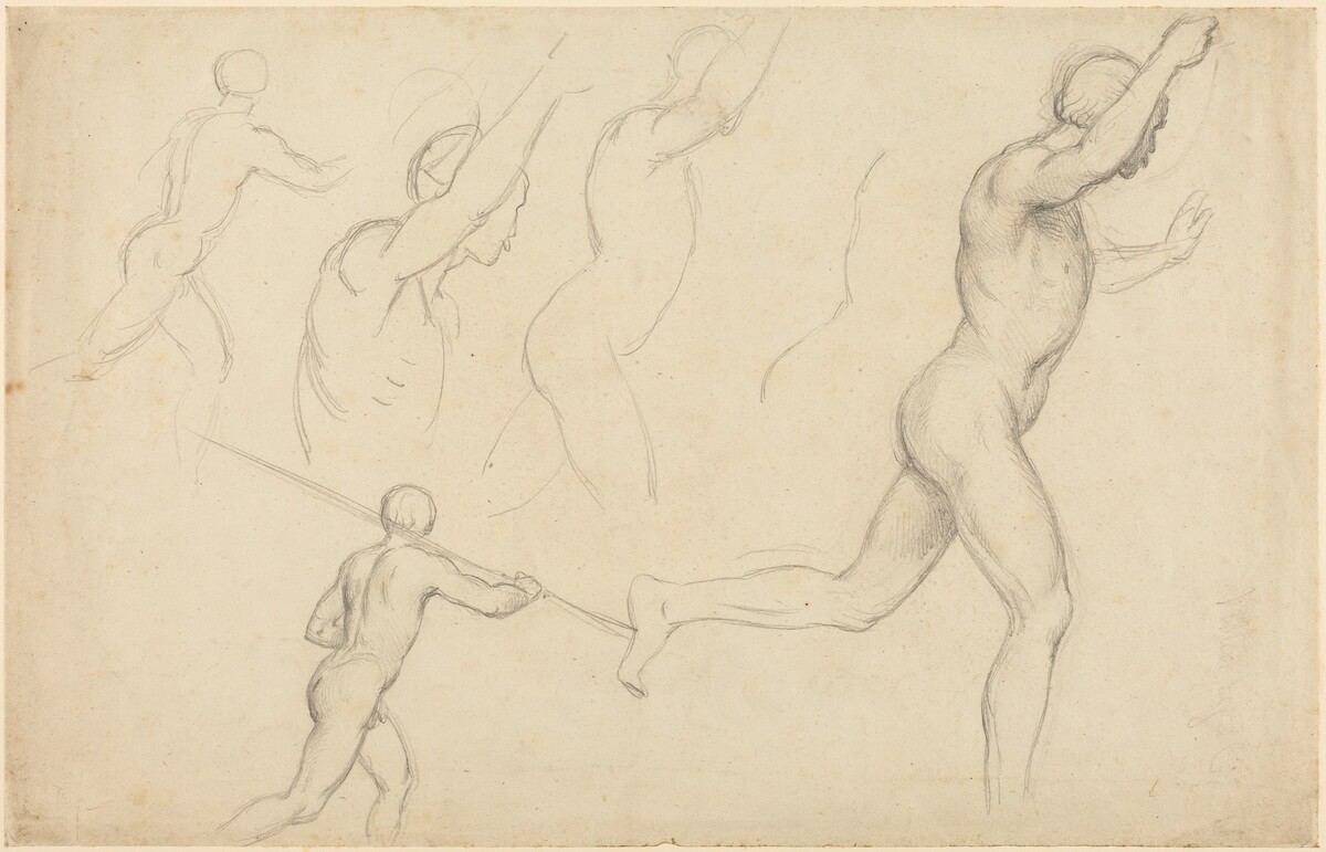 Studies of Men Running by William Etty