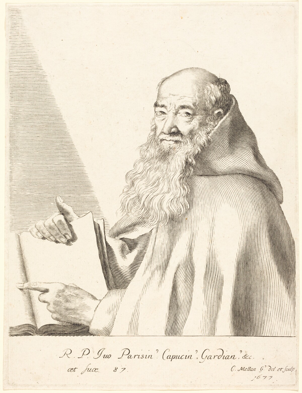 Pere Ives by Claude Mellan