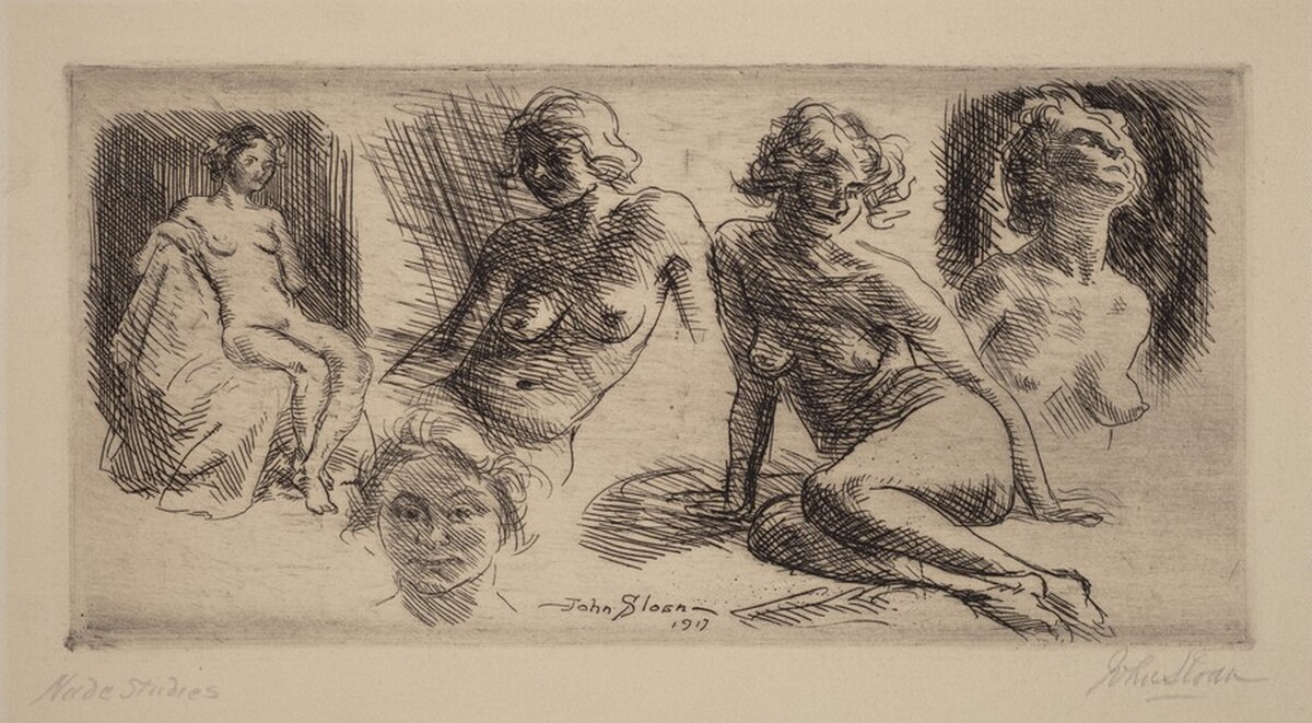 Nude Sketches by John Sloan